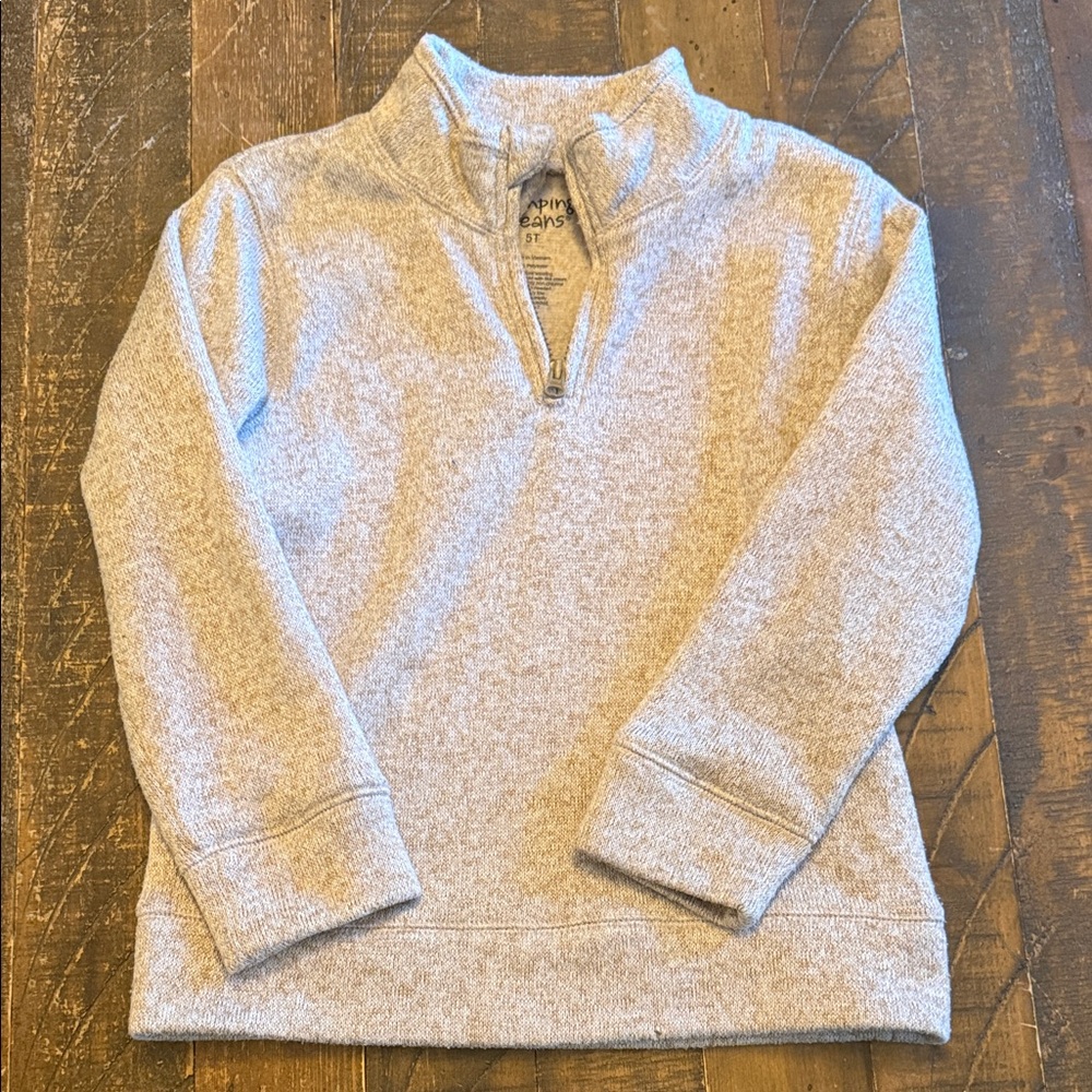 Jumping Beans Kids Gray Half-Zip Sweater